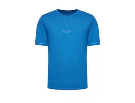 Camiseta GUESS JEANS Algodón Hombre (L - Azul)