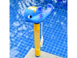 Termómetro Flotante Para Bañera De Piscina Con Forma De Animalito De Cartón - Azul