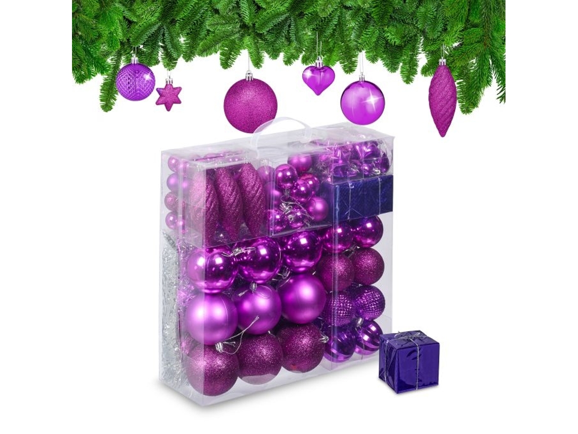Bolas de árbol de Navidad en juego de 110 piezas. B2X