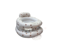 Asiento inflable para bebé, adecuado para bebés de 3 a 36 meses, con bomba de aire incorporada Bear Head Siurn