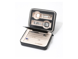 Caja de almacenamiento para relojes y joyas con doble compartimento