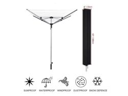 Manto De Estendal Em Forma De Guarda-chuva, Fabricado Com Tecido Oxford 420d Impermeável, Adequado Para Estendal De Jardim (160 X 15 Cm).