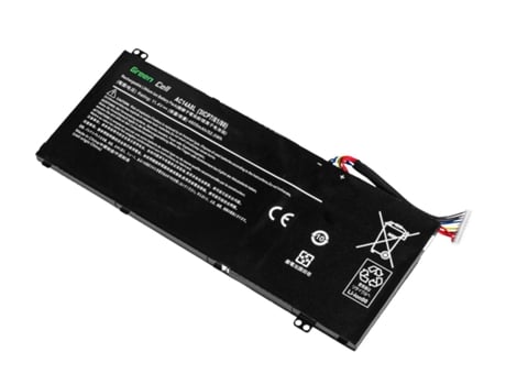 Batería de celda verde para Acer Aspire Nitro V15 Vn7-571G Vn7-572G Vn7-591G Vn7-592G / 11.4V 3800Mah