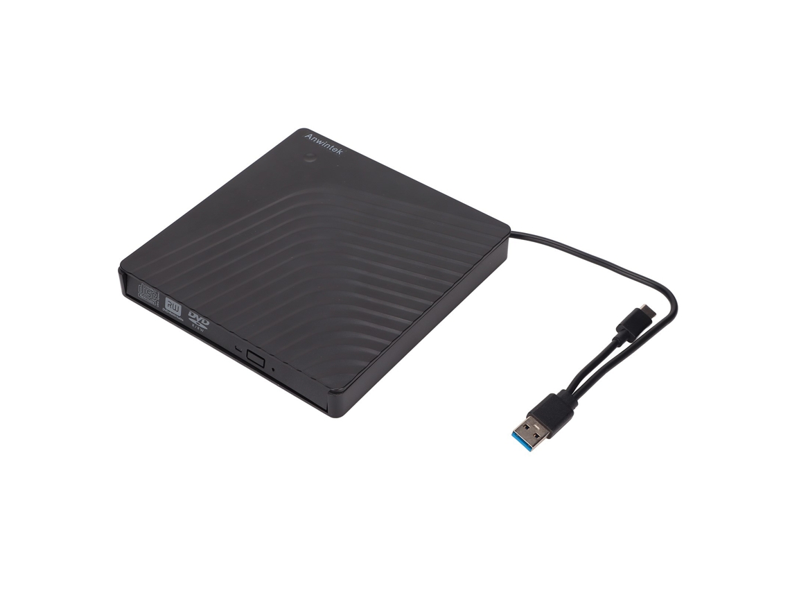 Unidad óptica externa de DVD/CD YANYXR con USB 3.0 Tipo-C, 9,5 mm