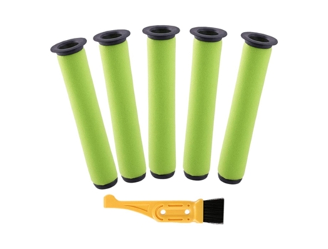 Kit de reemplazo de filtro de palo de basura lavable, 5 paquetes, para filtros de aspiradora inalámbricos Gtech Airram Long Mk2 K9