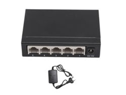 Switch Ethernet 5 Puertos Gigabit Splitter Hub Red Plug And Play Metal 100-240v Plug Eu