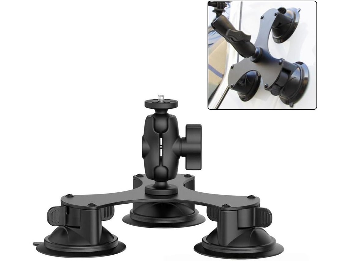 Kit De Montaje Con Ventosa, Bloque De Aluminio Y Varilla De 9 Cm – Adecuado Para