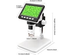 Microscópio Digital Para Crianças/adultos, Portátil, Lupa De 50 1000x, Compatível Com Windows/mac 