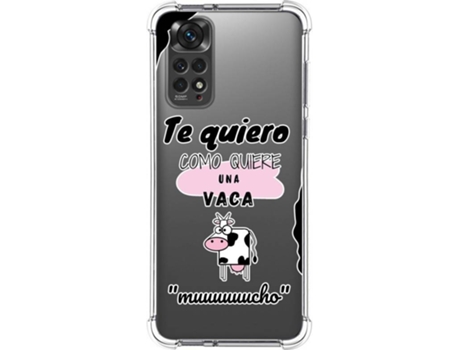 Carcasa Xiaomi Redmi Note 11 TUMUNDOSMARTPHONE Dibujos Antigolpes Vaca Multicolor
