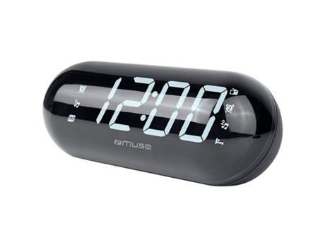 MUSE M-19 Gl Radio Despertador Negro