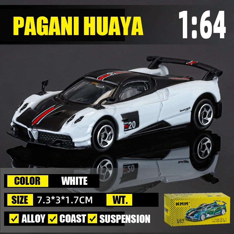 Modelo De Coche Miniatura De Fundición A Presión Super Racing (blanco) 1/64