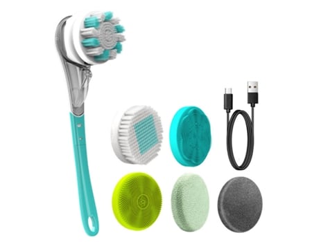 Cepillo de baño eléctrico, ducha impermeable, herramienta multifuncional para fregar los pies, limpieza profunda, eliminar la suciedad
