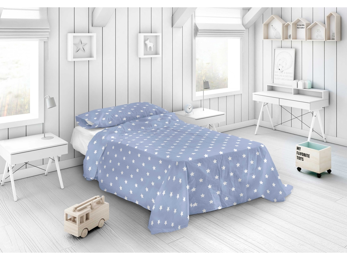 Sábana Encimera Con Funda De Almohada Cama 90 Algodón Extra Suave Fabricado En España Doggy Patch Coor COOL KIDS
