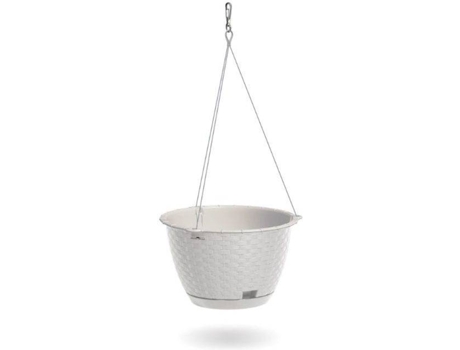Macetero PROSPERPLAST Ratolla Round WS (Blanco - 21.7x14.2 cm)