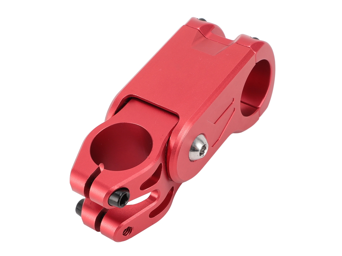Potencia Ajustable Antivibración Cnc Para Bicicleta De Montaña En Aleación De Aluminio De Alta Densidad, Color Rojo.