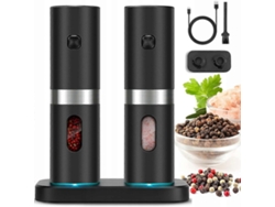 Molinillo de pimienta eléctrico Rosewell Bedee de 25 W, color negro
