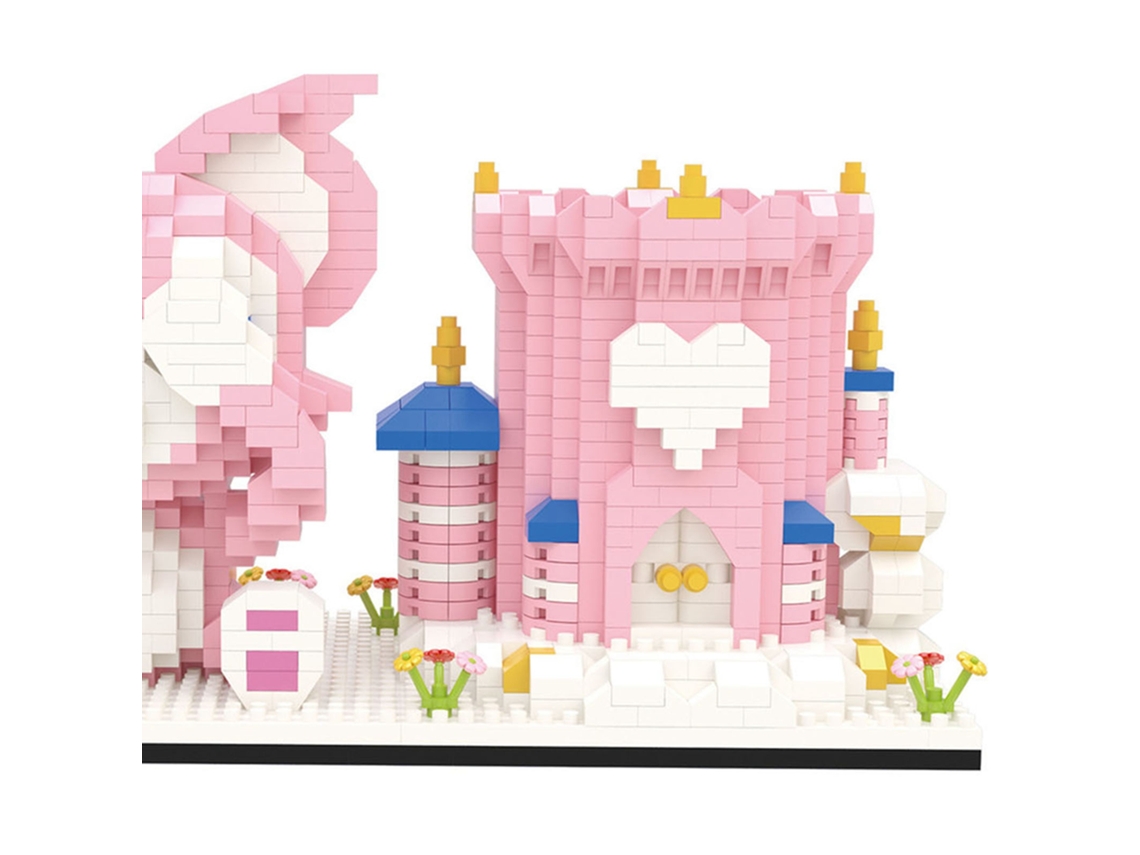 Conjunto de Blocos de Construção Porta lápis Estilo Desenho Animado Brinquedo Educativo para Crianças