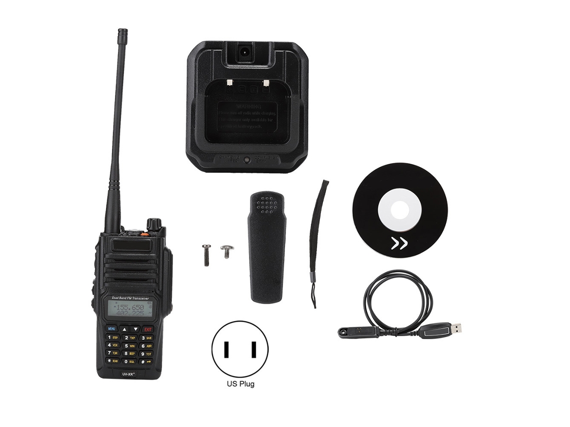 Mali cabo de Programação para Rádio Walkie Talkie Uv Xr Plus Fm Comercial com Cd e Antena Sos