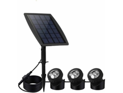 Luces LED Solar HANYING Pack 3 Lámparas Underwater (Negro)