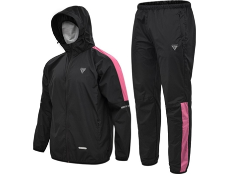 Chándale para Fitness RDX Chándal Sauna Rosa (L)