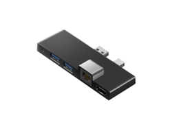 Estación de acoplamiento Bestvite para Surface Pro 4, 5, 6, 4K, tarjeta TF, compatible con HDMI, Gigabit Ethernet, 2 USB 3.1 Gen 1, color negro