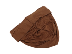 Turbante Musulmán, Suave, Cómodo, Elegante, Ligero, De Algodón Modal Marrón Claro.