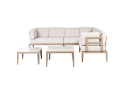 Conjunto de Exterior Modular BELIANI Rima Iii de Alumínio Creme 240X190X85