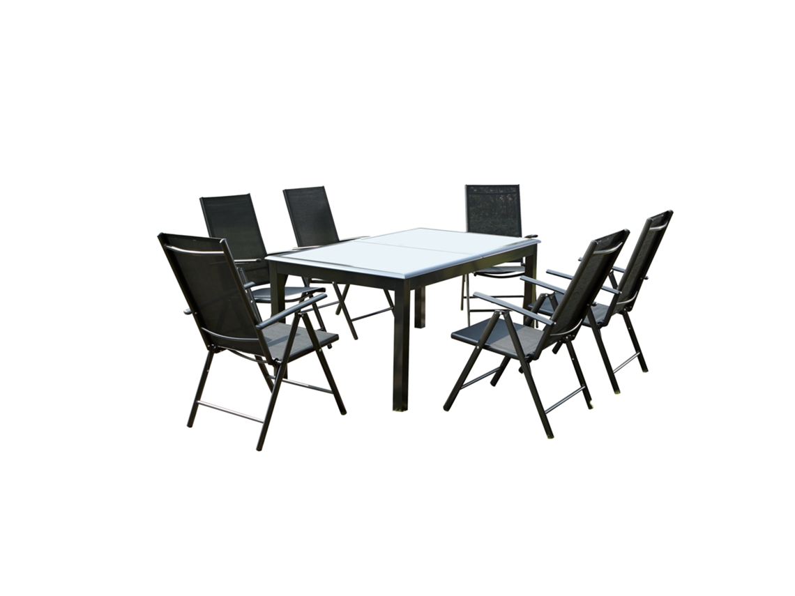 Conjunto de Jardín CONCEPT U Ravenne (Gris - Aluminio - 200x100x75 cm)