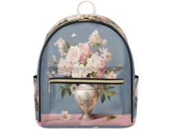Mochila Tropicallife Estampado Floral Para Mujer Niña Mochila Cuero Escolar Viaje Bolso Hombro Informal Var