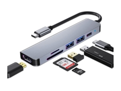 Concentrador Usb-c Multipuerto Para Portátiles Macbook Pro: Multimedia Rápida