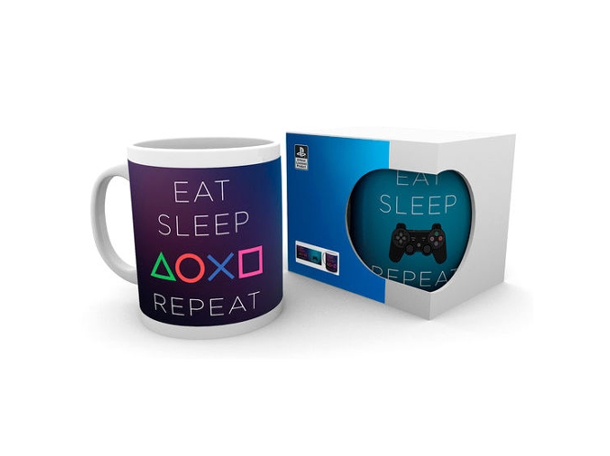 Taza GB EYE Eat Sleep Repeat Playstation