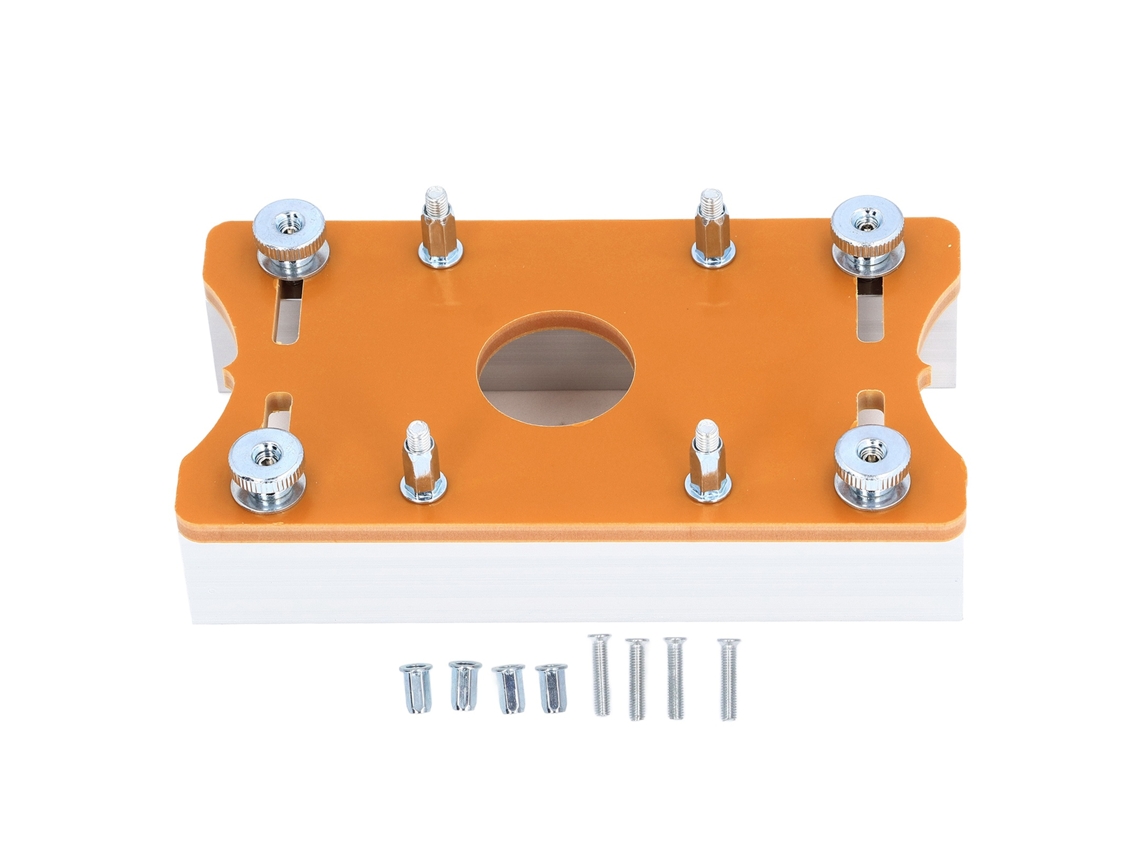 Placa De Inserción De Aluminio De 65 Mm Para Mesa De Desbrozadora De Madera Con Posicionamiento Y Ranurado.