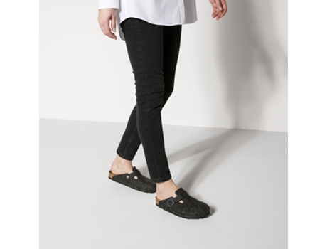Sandalias BIRKENSTOCK Boston Narrow Lana Negro (40)