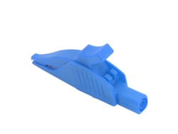 Pinza Eléctrica Aislada De 32 A/1000 V Con Tapa Antiderrame De Latón Para Prueba De Baterías De Coche, 4 Mm, Azul