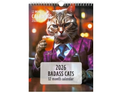 Calendario Artístico 2026 Con Hojas De Papel Grueso Estucado, Colores Vibrantes