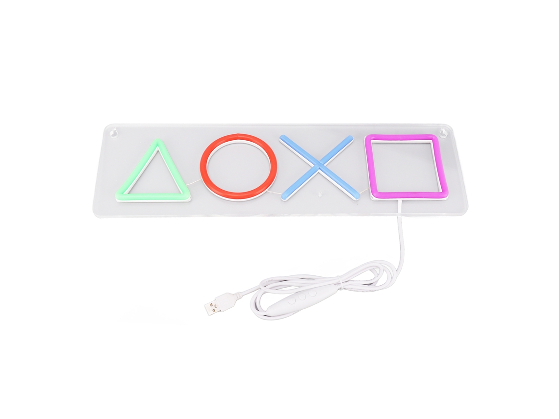 Letrero de neón LED regulable 2026 con icono, luz decorativa USB para sala de estar, juegos, bar, fiesta, cumpleaños