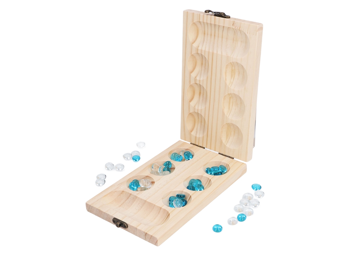Juego De Mancala De Madera Para Niños Y Padres: Entrenamiento Del Pensamiento Lógico - Juguete Interactivo