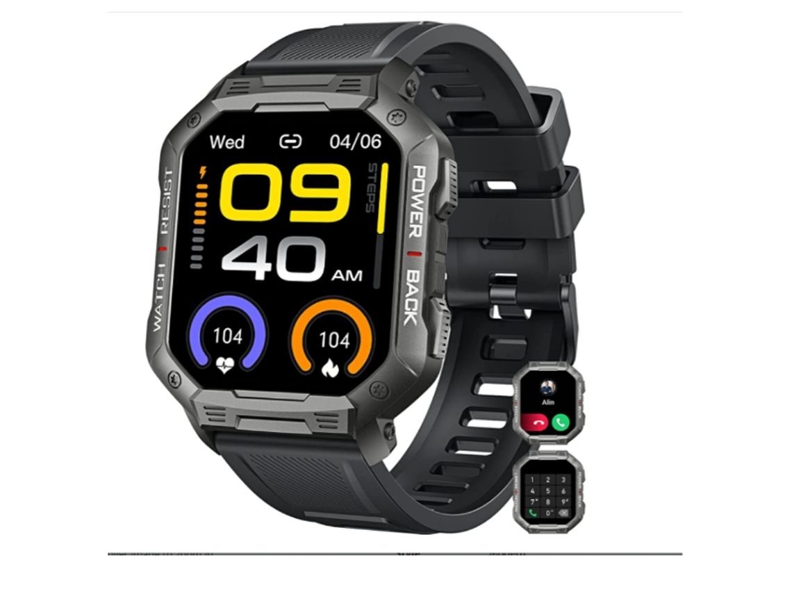 Smartwatch YIZHOOD TE49 (Android e IOS - Negro)