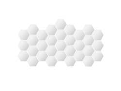 Pegatinas hexagonales plateadas removibles para pared, 32 unidades