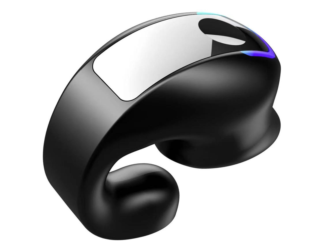 (negro) Auriculares Inalámbricos Con Clip De Conducción Ósea Bluetooth 5.3, Altamente Impermeables.