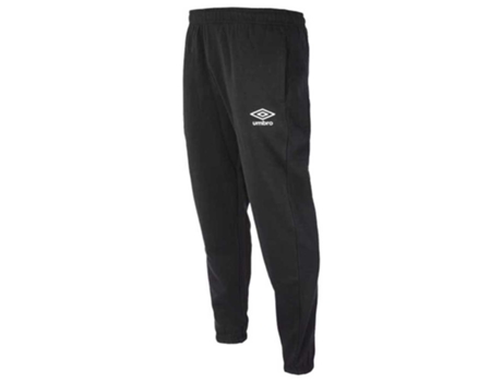 Pantalones para Hombre UMBRO Fleece Jogger Negro para Fútbol (XL)