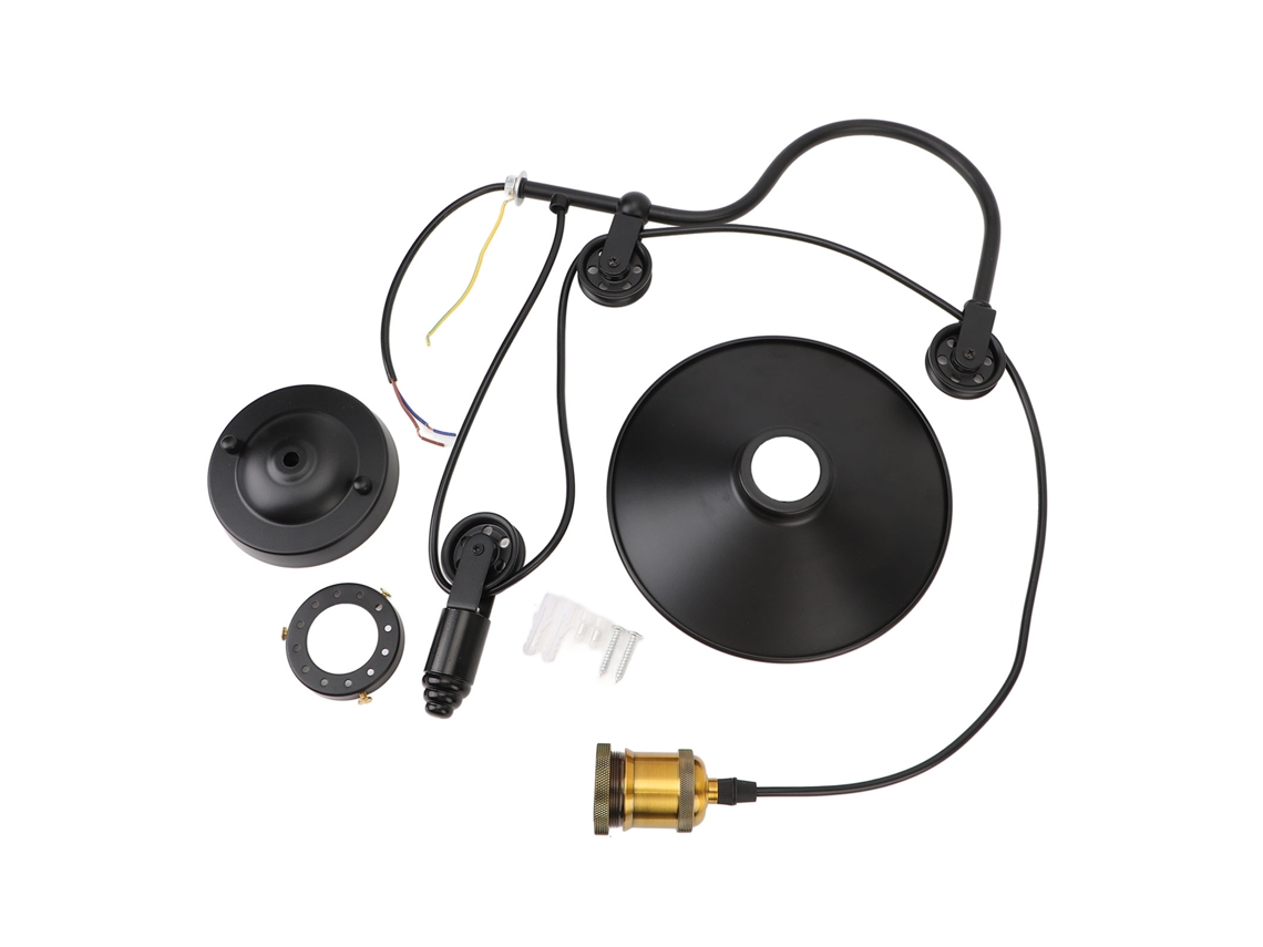 Lámpara De Pared Retráctil Con Polea Elevación Ajustable, Aplique Estilo Industrial Retro Rústico Pa
