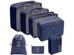 Juego organizador de viaje Fastst de 7 piezas: Bolsas de embalaje, cajas para ropa, maleta y mochila. INSTRUCCIONES DE CUIDADO