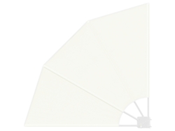 Biombo para balcón vidaxl de poliéster color crema (115 x 115 cm)