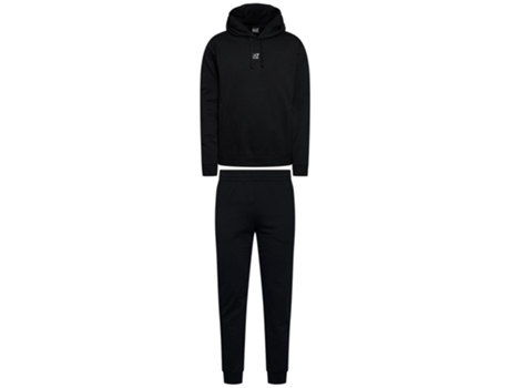 Chándal EA7 Algodón Hombre (XL - Negro)
