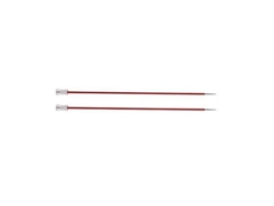 Aguja de tejer simple Knit Pro 30 cm x 2,50 mm de aluminio Zing roja Kp47263 Knitpro