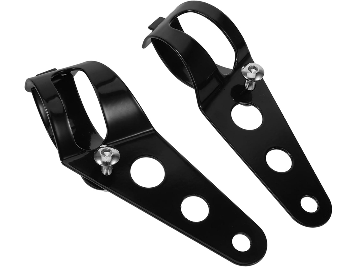 Juego de 2 soportes para faros delanteros, diseño ajustable SFUSHOS