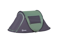 Tienda de campaña plegable, 250 x 150 x 100 cm, un dormitorio, tela Oxford 600d, verde OEM