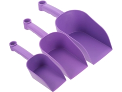 Juego de herramientas de jardinería Topbathy de 3 piezas para plantas, que incluye una pala, una regadera y un rastrillo (largo x ancho x profundidad en cm).
