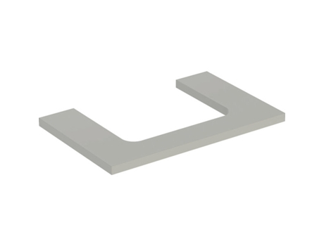 Placa de lavabo GEBERIT ONE recortable en el centro para lavabo de encimera 75x3x47cm 505.282.00.